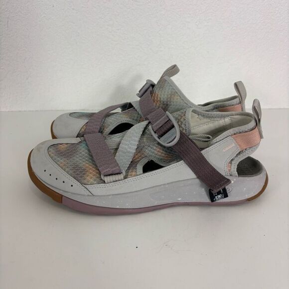 Chaco Grey with Orange, Purple, & Blue Closed Toed Waterproof Shoes - Picture 1 of 10